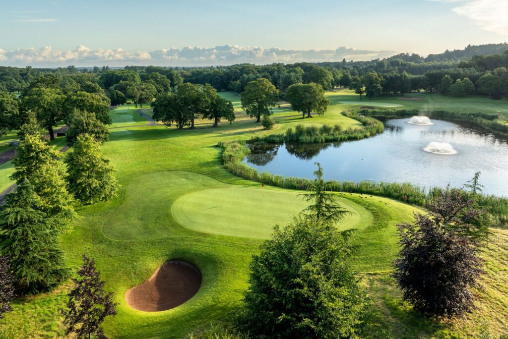 Play golf in England at Carden Park on the Nicklaus Golf Course.