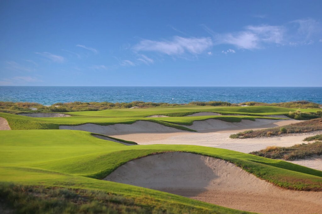 16th Hole at Saadiyat Beach Golf Club in Abu Dhabi, UAE