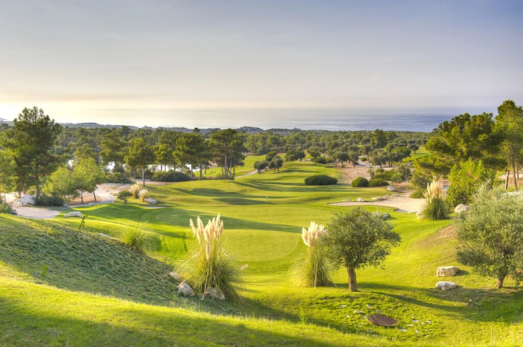 Hole 17 at Korineum Golf Course in Cyprus