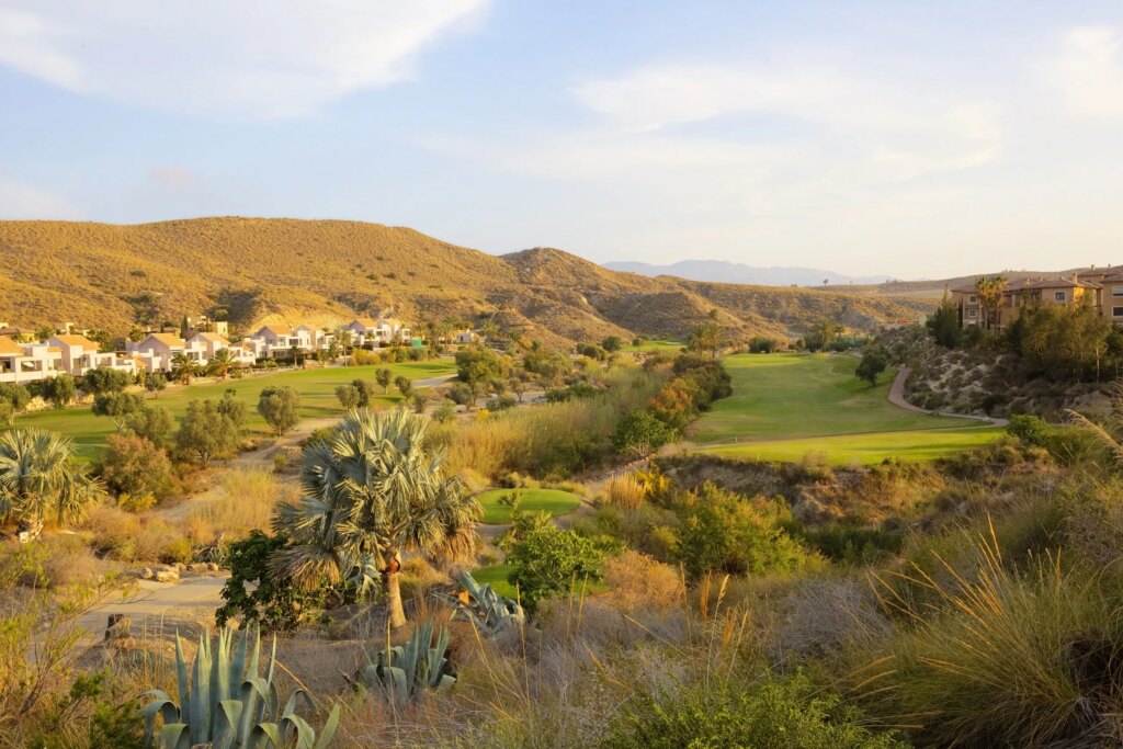 Play golf in Spain at Valle del Este Golf Course.