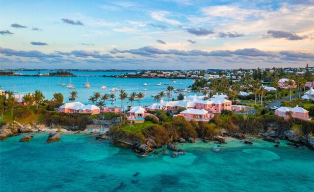 The exterior of Cambridge Beaches Resort & Spa in Bermuda.