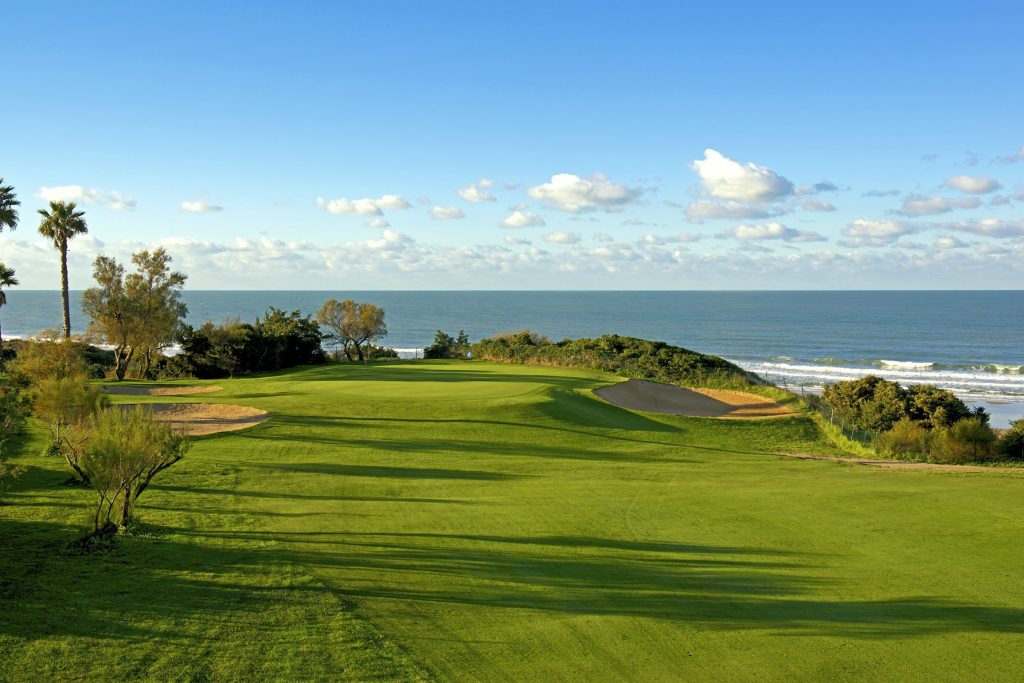 6th Hole at Iberostar Real Novo Sancti Petri Golf Club in Cadiz, Spain